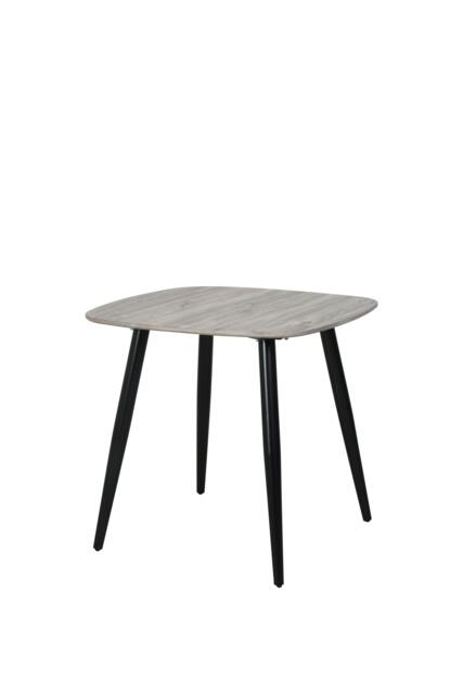 Rackhams Aspen Square Dining Table with Black Tapered Legs - Grey Oak - image 1