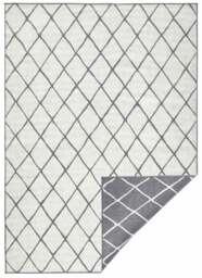 Rackhams Reversible Indoor-Outdoor Geometric Flatweave Rug - 80X150 cm - thumbnail 1