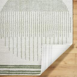 Rackhams Fossay Shag-Washable Beige Brown Green Grey Global High Pile Rug - 120 x 170 cm - thumbnail 4