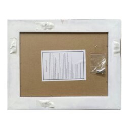 Rackhams Provence Small Distressed White Rectangle Wall Mirror 42cm x 53cm - Silver - thumbnail 6