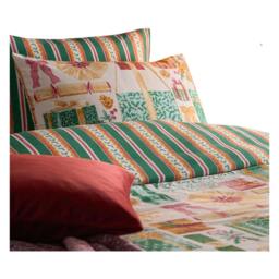 Rackhams All Wrapped Up Reversible Printed Duvet Cover Set - Emerald/Red - Double - Emerald/Red - 100% Polyester - thumbnail 2