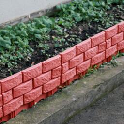 Rackhams Outdoor Garden Brick-Style Fence Decoration - Pack of 10 - Beige - thumbnail 2