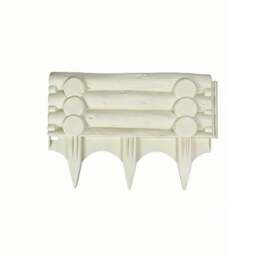 Rackhams Outdoor Garden Brick-Style Fence Decoration - Pack of 10 - Beige - thumbnail 1