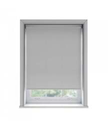 Rackhams No Drill Light Grey Thermal Blackout Roller Blind (170cm Drop) - 100cm