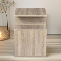 Rackhams 3 Tier Side Table With Open Shelves Oak - thumbnail 4