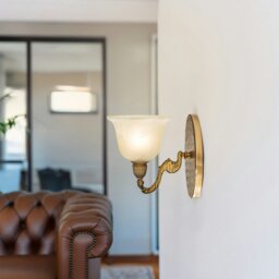 Rackhams Pair of White Alabaster Glass Shades with Traditional Shape for E14 and E27 - thumbnail 6