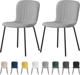 "Rackhams Set of 2 Teddy Faux Fur Stitched Design Dining Chairs Bella - Black "