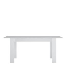 Rackhams Fribo extending dining table 140-180cm in White - White - No - White - thumbnail 2