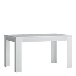 Rackhams Fribo extending dining table 140-180cm in White - White - No - White - thumbnail 1