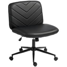 Rackhams Criss Cross Legged Office Chair Height Adjustable Black - thumbnail 2