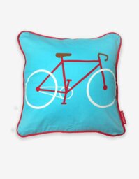 Rackhams Blue Bike Cushion Cover