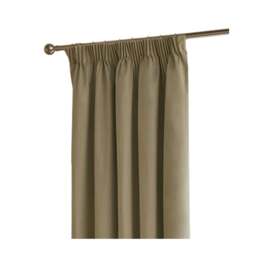 Rackhams Ultimate Velvet Pencil Pleat Curtains - Mocha - 229cm x 183cm - Mocha - 100% Polyester - thumbnail 2