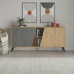Rackhams Modern Fiona Console Sideboard Storage Cabinet 180(W)cm - Oak