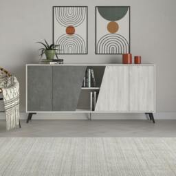 Rackhams Modern Fiona Console Sideboard Storage Cabinet 180(W)cm - Oak - thumbnail 2