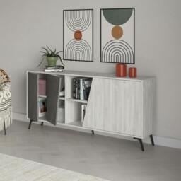 Rackhams Modern Fiona Console Sideboard Storage Cabinet 180(W)cm - Oak - thumbnail 6