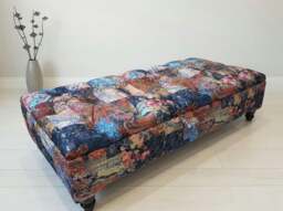 Rackhams Damask Multicolour Storage Ottoman Bench with Hidden Storage & Stylish Seating - 36 x 24 Inches (92 x 61cm)