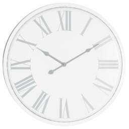 Rackhams Flemings Wall Clock - White - 49cm x 4cm x 49cm - White - 100% Mixed - thumbnail 1