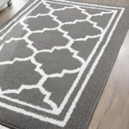 Rackhams Washable Non Slip Indoor Door Kitchen Mat Grey - thumbnail 3