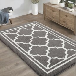 Rackhams Washable Non Slip Indoor Door Kitchen Mat Grey - thumbnail 5