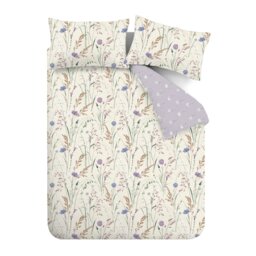 Rackhams Grasmere Floral Reversible Duvet Cover Set - Lilac - King - thumbnail 5
