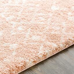 Rackhams Aliyah Shag-Global Pink Ivory Plush Soft Pile Rug - 80 x 220 cm - thumbnail 4