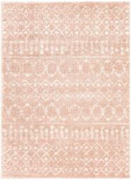 Rackhams Aliyah Shag-Global Pink Ivory Plush Soft Pile Rug - 80 x 220 cm - thumbnail 3