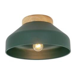 Rackhams Chic Scandinavian Designed Semi Flush Ceiling Light in Forest Green - thumbnail 2
