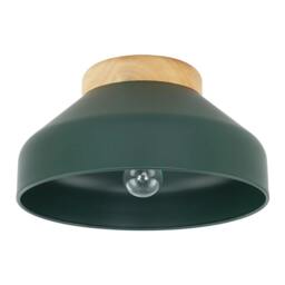 Rackhams Chic Scandinavian Designed Semi Flush Ceiling Light in Forest Green - thumbnail 1