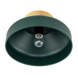 Rackhams Chic Scandinavian Designed Semi Flush Ceiling Light in Forest Green - thumbnail 5