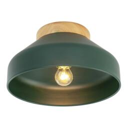Rackhams Chic Scandinavian Designed Semi Flush Ceiling Light in Forest Green - thumbnail 4