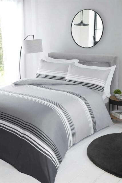 Rackhams Chicago Duvet Cover Set - Grey - King - image 1