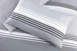 Rackhams Chicago Duvet Cover Set - Grey - King - thumbnail 2