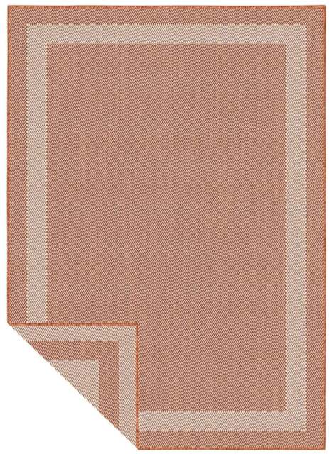 Rackhams Duo Weave Outdoor Orange Rug Bordered - 160X230 cm - image 1
