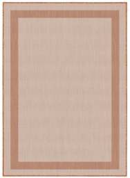 Rackhams Duo Weave Outdoor Orange Rug Bordered - 160X230 cm - thumbnail 2