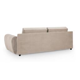 Rackhams Zura Plush Fabric Large 2 Seater Sofa - Cream, Grey or Mocha - Mocha - thumbnail 4