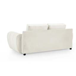 Rackhams Zura Plush Fabric Large 2 Seater Sofa - Cream, Grey or Mocha - Mocha - thumbnail 6