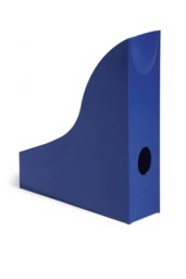 Rackhams Magazine Rack Document Holder Desk File Organiser - 6 Pack - A4 Blue - thumbnail 2