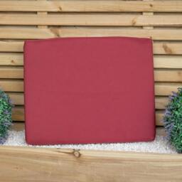 Rackhams 52 x 41cm Cushion Base for Single Wooden Garden Chair in Burgundy - thumbnail 3