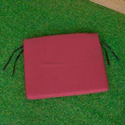 Rackhams 52 x 41cm Cushion Base for Single Wooden Garden Chair in Burgundy - thumbnail 4