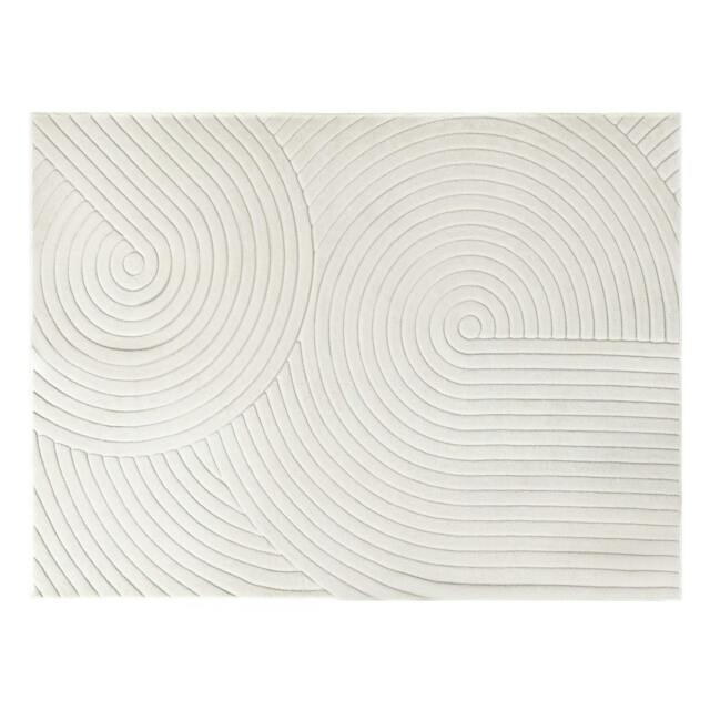 Rackhams Washable Area Rug Soft Velvet Floor Mat Non Slip Living Room 120x160cm - image 1