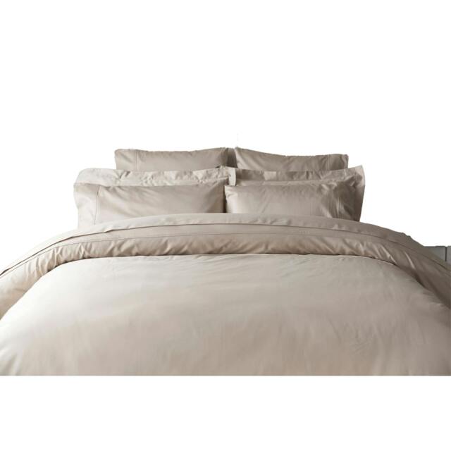 Rackhams Egyptian Cotton Square Continental Pillowcase - Taupe - 65cm x 65cm - Taupe - 100% Egyptian Cotton - image 1