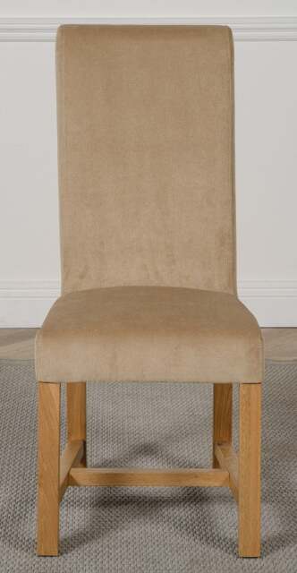 Rackhams Washington Fabric Dining Chair - Beige - 1 - image 1