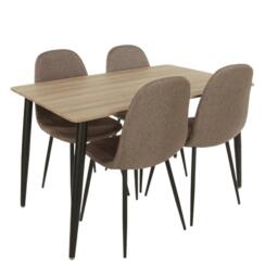 Rackhams Aspen 5-Piece Dining Set, Table & 4 Chairs - thumbnail 1