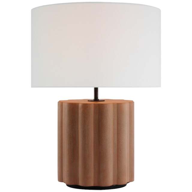 Rackhams Scioto Medium Table Lamp - Signature Collection - Terracotta Stained Concrete - image 1