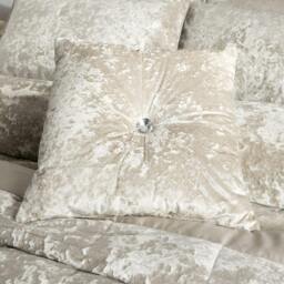 Rackhams Crushed Velvet Filled Cushion - Pink - thumbnail 5