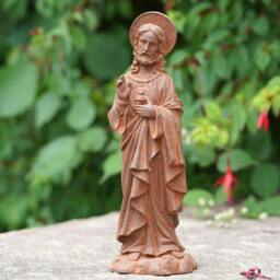 Rackhams Cast Iron Jesus Garden Ornament Home Decor Statue - thumbnail 4
