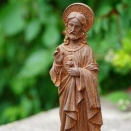 Rackhams Cast Iron Jesus Garden Ornament Home Decor Statue - thumbnail 2