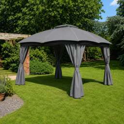 Rackhams Rio Gazebo Curtain Set - Mocha - thumbnail 2