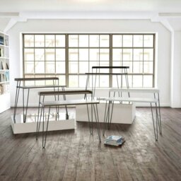 Rackhams Haven Retro Desk with Riser in Distressed Grey Oak - thumbnail 2