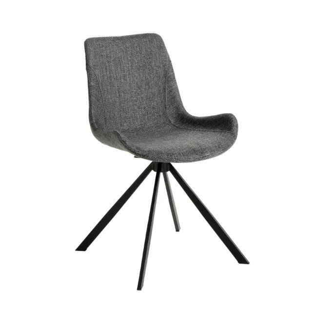 Rackhams Dark Grey Fabric Swivel Chair 4071 - image 1